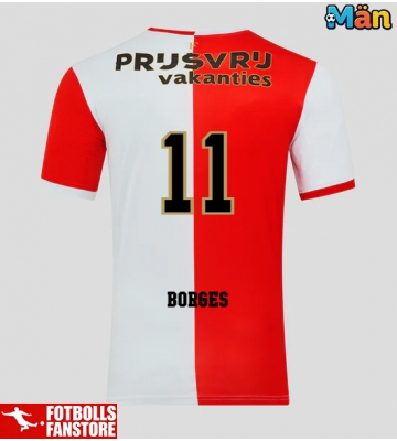 Feyenoord Goncalo Borges #11 Hemmatröja 2025-26 Kortärmad